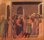 Duccio di Buoninsegna The third verloochening of Christ Spain oil painting artist